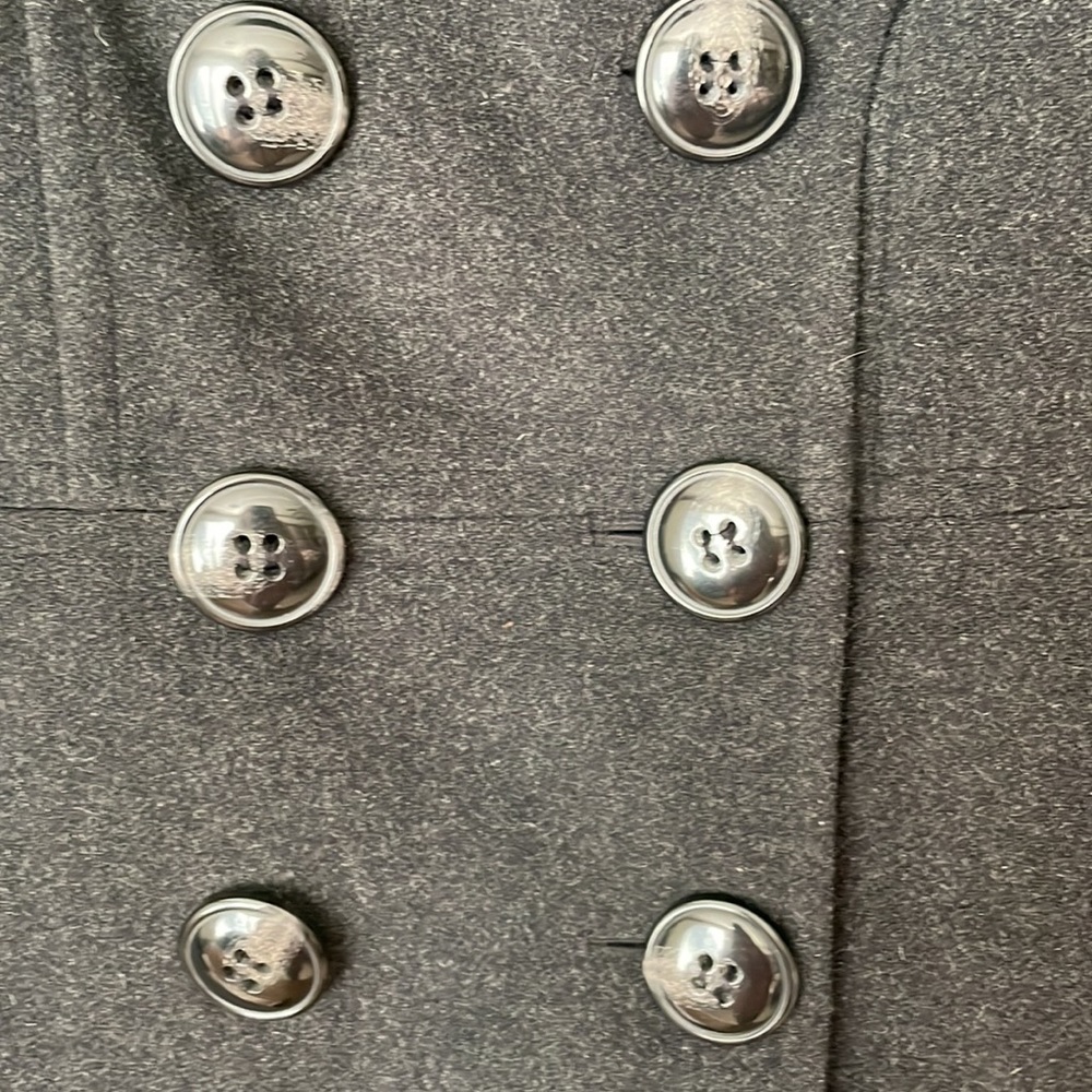 London Fog Black Double breasted Pea Coat - Picture 6 of 6